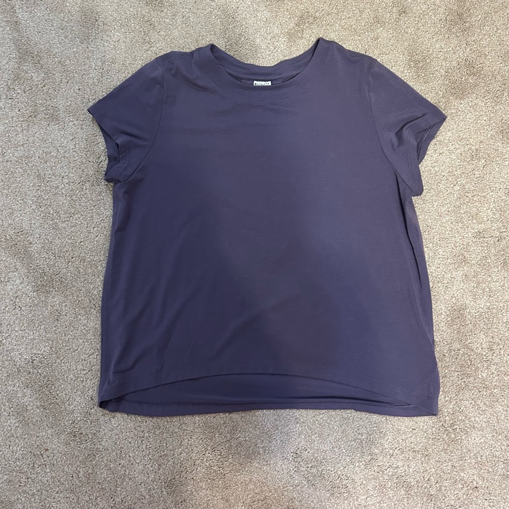 Athleta purple women’s with ease tee size XS